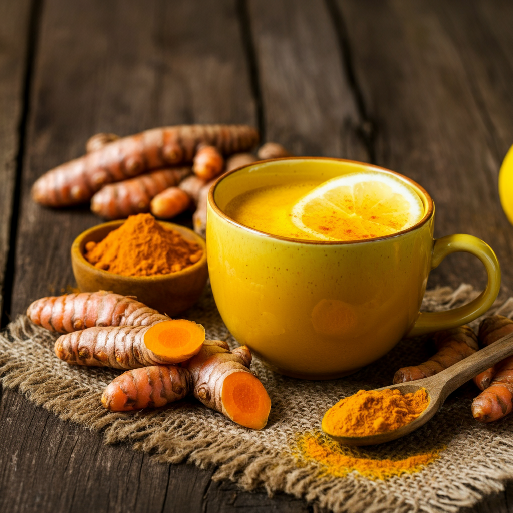 turmeric, curcumin, has powerful anti-inflammatory and antioxidant properties.