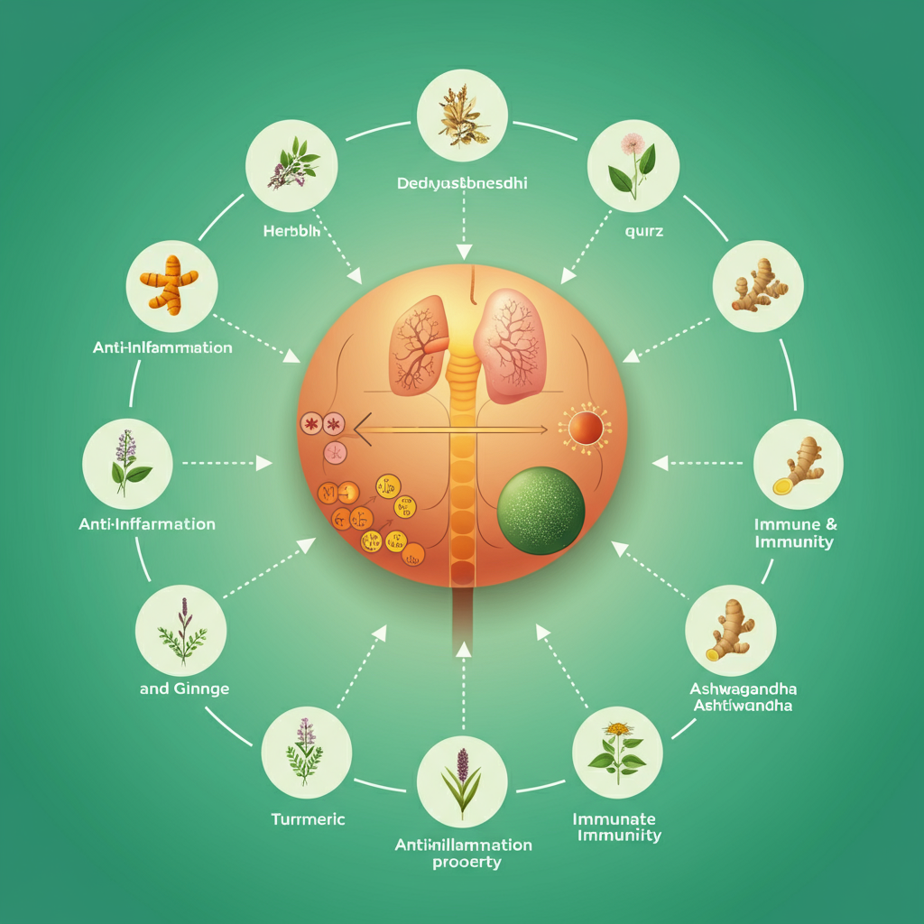 infographic here of how herbal remedies modulate inflammation and immunity.)